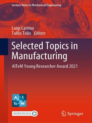 cover image of Selected Topics in Manufacturing